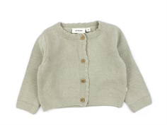 Lil Atelier moss gray knit cardigan